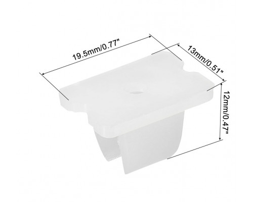 Монтажное крепление PROLUM™ для LED неона 6x12, 5см