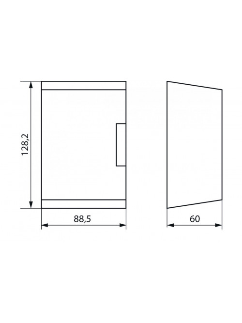 Wall mounting kit 70 mm