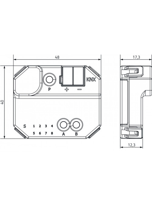 Media coupler TP-RF KNX