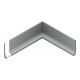 Profil aluminiu plintă Base, alb, lungime 2m