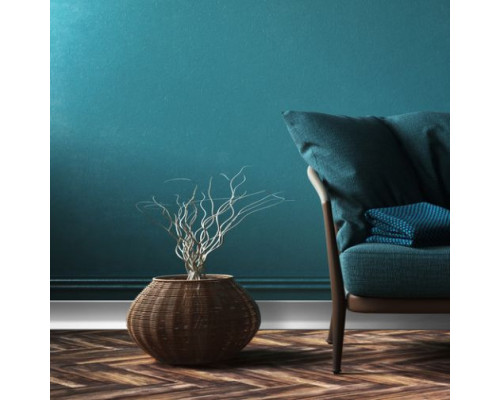 Profil aluminiu plintă Base, alb, lungime 2m