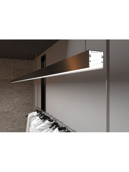 Profil LED aparent PHIL53 C10, negru, lungime 2m