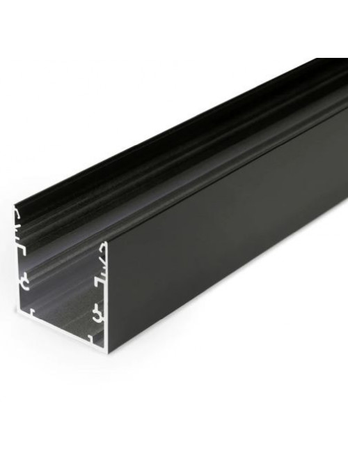 Profil LED aparent PHIL53 C10, negru, lungime 2m