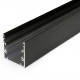 Profil LED aparent PHIL53 C10, negru, lungime 2m
