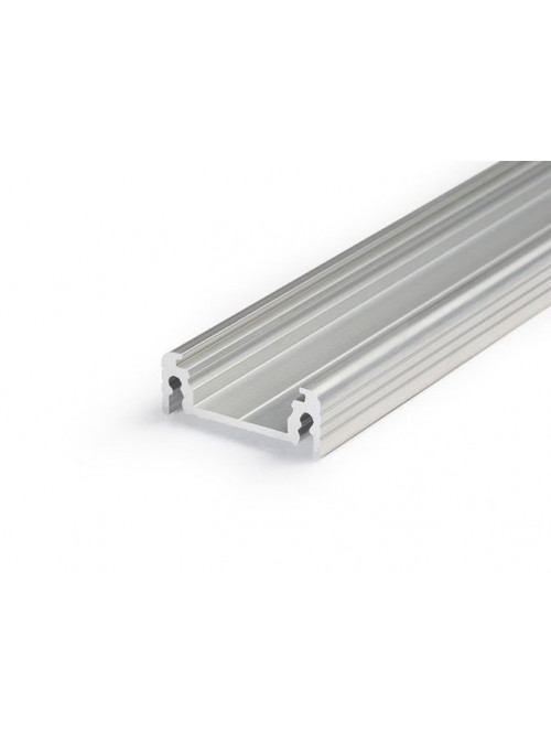 Profil LED aparent SURFACE 14, aluminiu neanodizat, lungime 2m