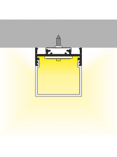 Profil LED aparent VARIO 30-01, alb, lungime 2m