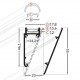 Profil LED aparent WALLE 12, Aluminiu anodizat, lungime 2m