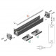 Profil LED de pardoseală FLOOR12, aluminiu anodizat, lungime 2m
