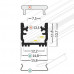 Profil LED de pardoseală FLOOR12, aluminiu anodizat, lungime 2m