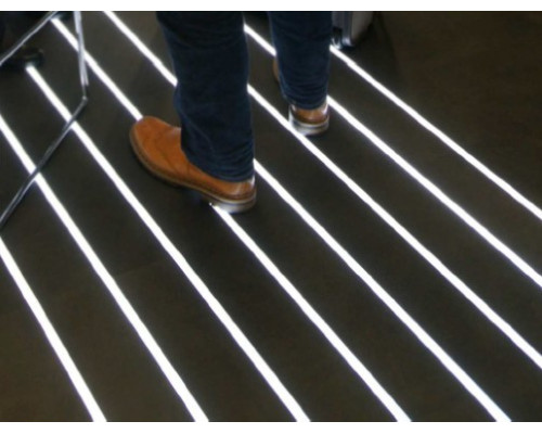 Profil LED de pardoseală FLOOR12, aluminiu anodizat, lungime 2m