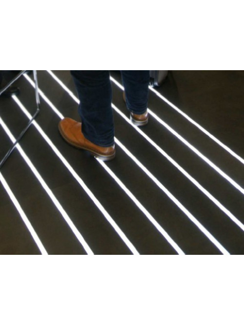 Profil LED de pardoseală FLOOR12, aluminiu anodizat, lungime 2m