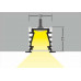 Profil LED încastrat DEEP 10, negru, lungime 2m