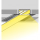 Profil LED încastrat VARIO 30-04, aluminiu anodizat, lungime 2m