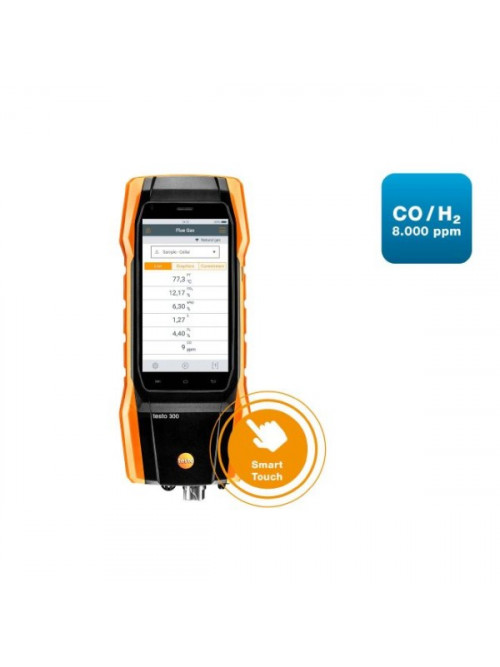 testo 300 - Flue gas analyzer (O2, CO H2-compensated up to 8,000 ppm)
