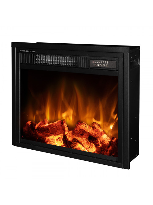 Встраиваемый электрокамин Dionis, 429.7x486.5x153.5 mm, 1500W, 2 мощности обогрева, 5 режимов интенсивности пламени, Таймер