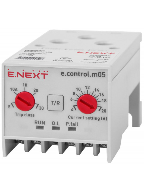 Реле защиты двигателя e.control.m05, 4-20А