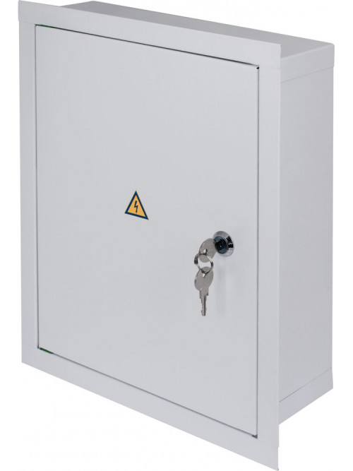 Шкаф e.mbox.stand.w.24.z метал. (330х260х100).,встраиваемый, с замком