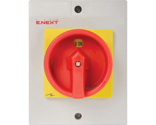 Пакетный переключатель в корпусе e.industrial.sb.1-0.3.32, 3р, 32А (0-1)