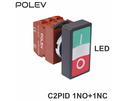 C2PID 1NO+1NC LED