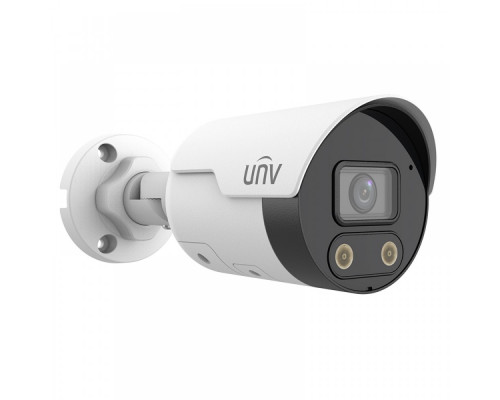 IP камера Uniview IPC2128SB-ADF28KMC-I0, 8MP, Ultra 265, 2.8mm, IR30m, Alarm Light, Mic, Speaker, MicroSD, POE, IP67