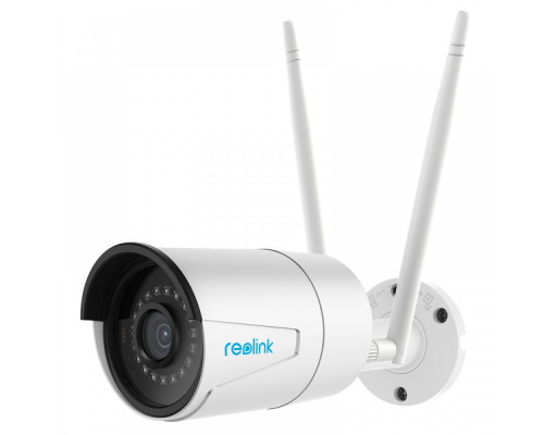 Беспроводная IP камера Reolink RLC-410W (AI), 4MP, H.264, 4mm, IR30m, Mic, MicroSD, IP66