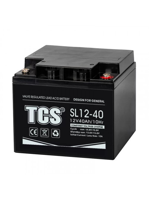 Battery TCS SL12V40Ah VRLA AGM