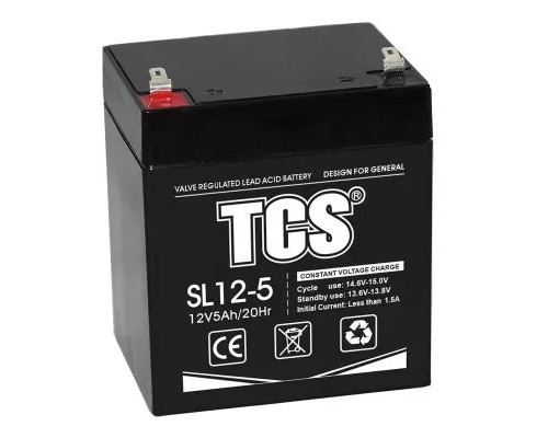 Battery TCS SL12V5Ah VRLA AGM