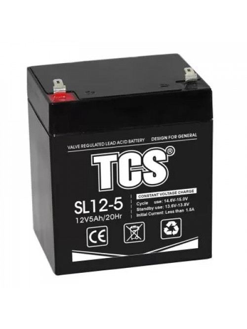 Battery TCS SL12V5Ah VRLA AGM