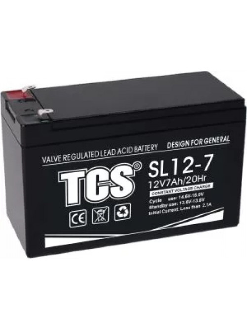 Battery TCS SL12V7Ah VRLA AGM
