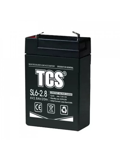 Battery TCS SL6V2,8Ah VRLA AGM