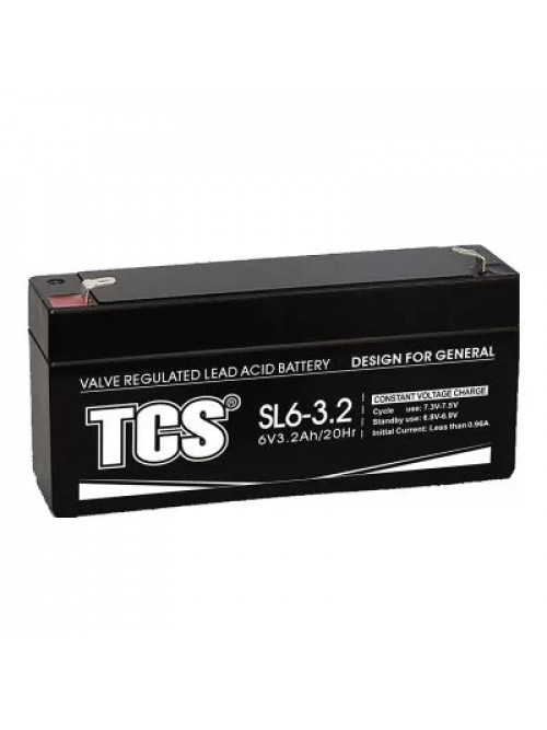 Battery TCS SL6V3,2Ah VRLA AGM