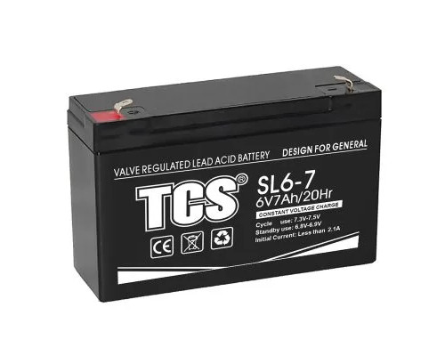 Battery TCS SL6V7Ah VRLA AGM