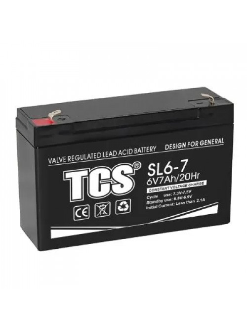Battery TCS SL6V7Ah VRLA AGM