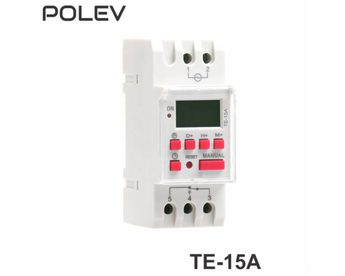 Таймер TE-15A, 16A, 230V