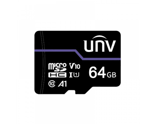 Карта памяти MicroSD Uniview TF-64G-T-IN Purple, 64Gb, (R/W:100/40MB/s)