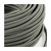 Fir textil rotund retro vintage 2×0,75 gri graphite Italia