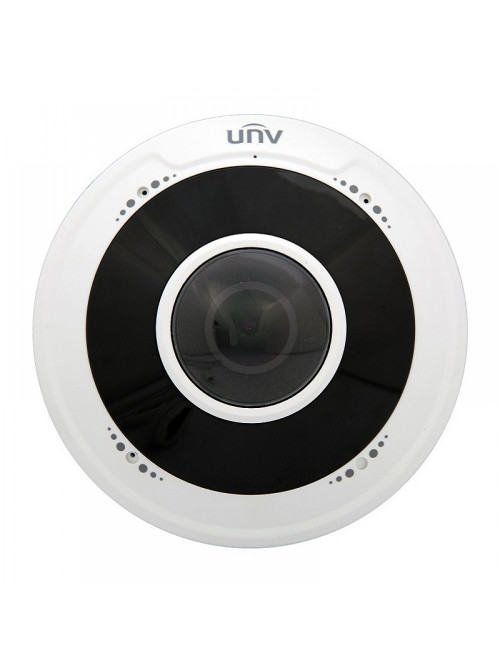 IP камера Uniview IPC814SR-DVPF16, Fisheye, 4MP, 1.6mm, Ultra 265, IR10m, Mic, MicroSD, POE, IP66, IK10