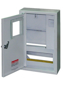 Шкаф e.mbox.stand.n.f3.12.z.e металлический, под 3-ф. электронный счетчик, 12 мод., навесной, с замком