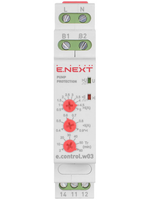 Реле контроля погружного насоса однофазное e.control.w03