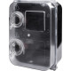 Шкаф пластиковый e.mbox.stand.plastic.n.f3.прозрачный, под трехфазный счетчик, навесной, с комплектом метизов