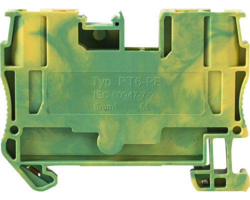 Наборная клеммная колодка заземления на DIN -рейку e.tc.z.din.spring.6
