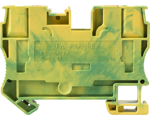 Наборная клеммная колодка заземления на DIN -рейку e.tc.z.din.spring.10