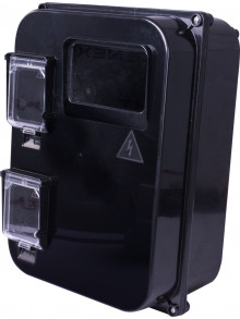 Шкаф пластиковый e.mbox.stand.plastic.n.f3, под трехфазный счетчик, навесной, с комплектом метизов