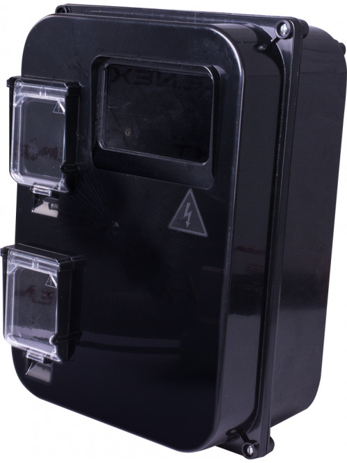 Шкаф пластиковый e.mbox.stand.plastic.n.f3, под трехфазный счетчик, навесной, с комплектом метизов