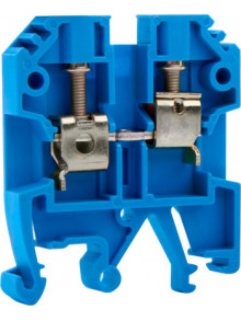 Клеммная колодка наборная на DIN -рейку e.tc.din.pro.4.blue,синяя без крышки