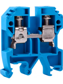 Клеммная колодка наборная на DIN -рейку e.tc.din.pro.10.blue,синяя без крышки