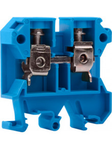Клеммная колодка наборная на DIN -рейку e.tc.din.pro.16.blue,синяя без крышки