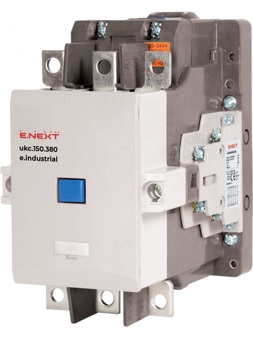 Контактор e.industrial.ukc.150.380, 150А, 380В,  1no+1nc