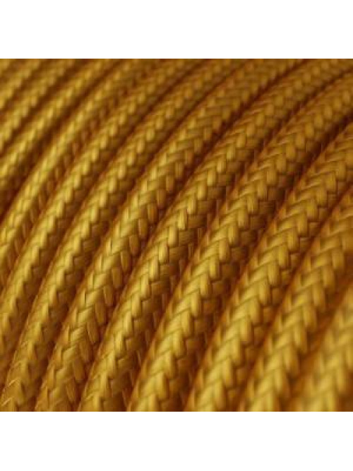 Нитки текстильные круглые ретро винтаж 2х0.75 GOLD lucid Италия