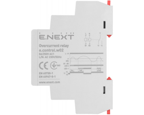 Реле контроля тока e.control.w02